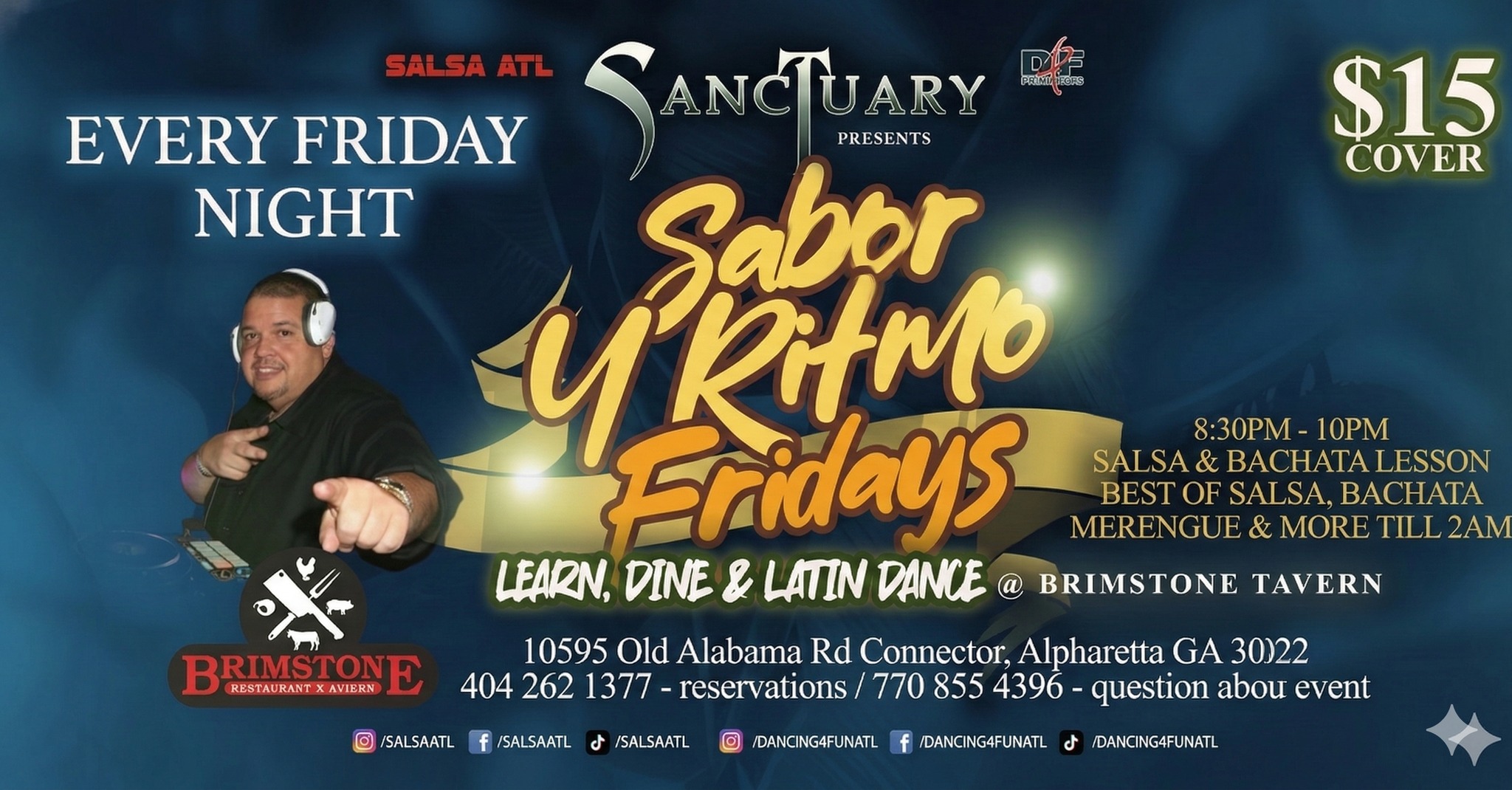 Sabor Y Ritmo Fridays Tropical Latin Night @ Brimstone Tavern