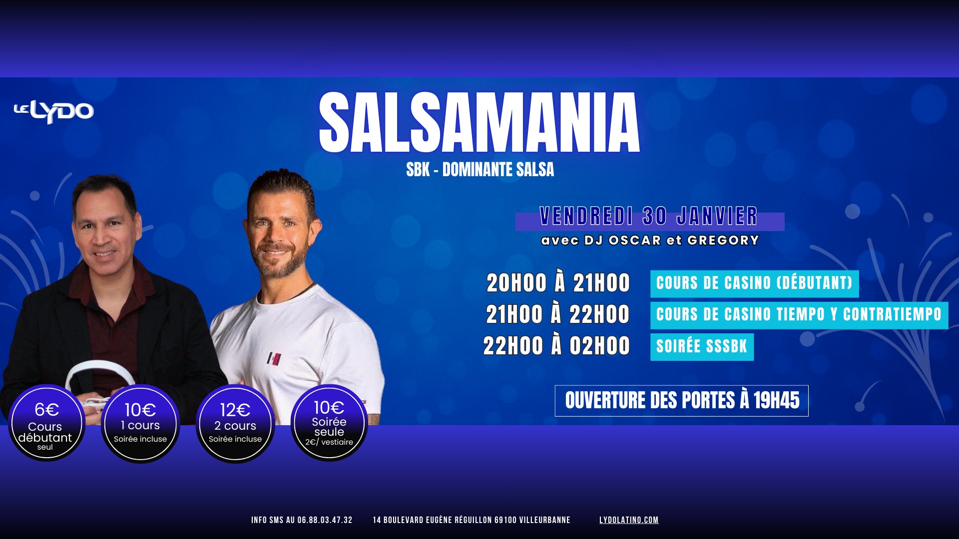 Salsamania au Lydo avec Grégory