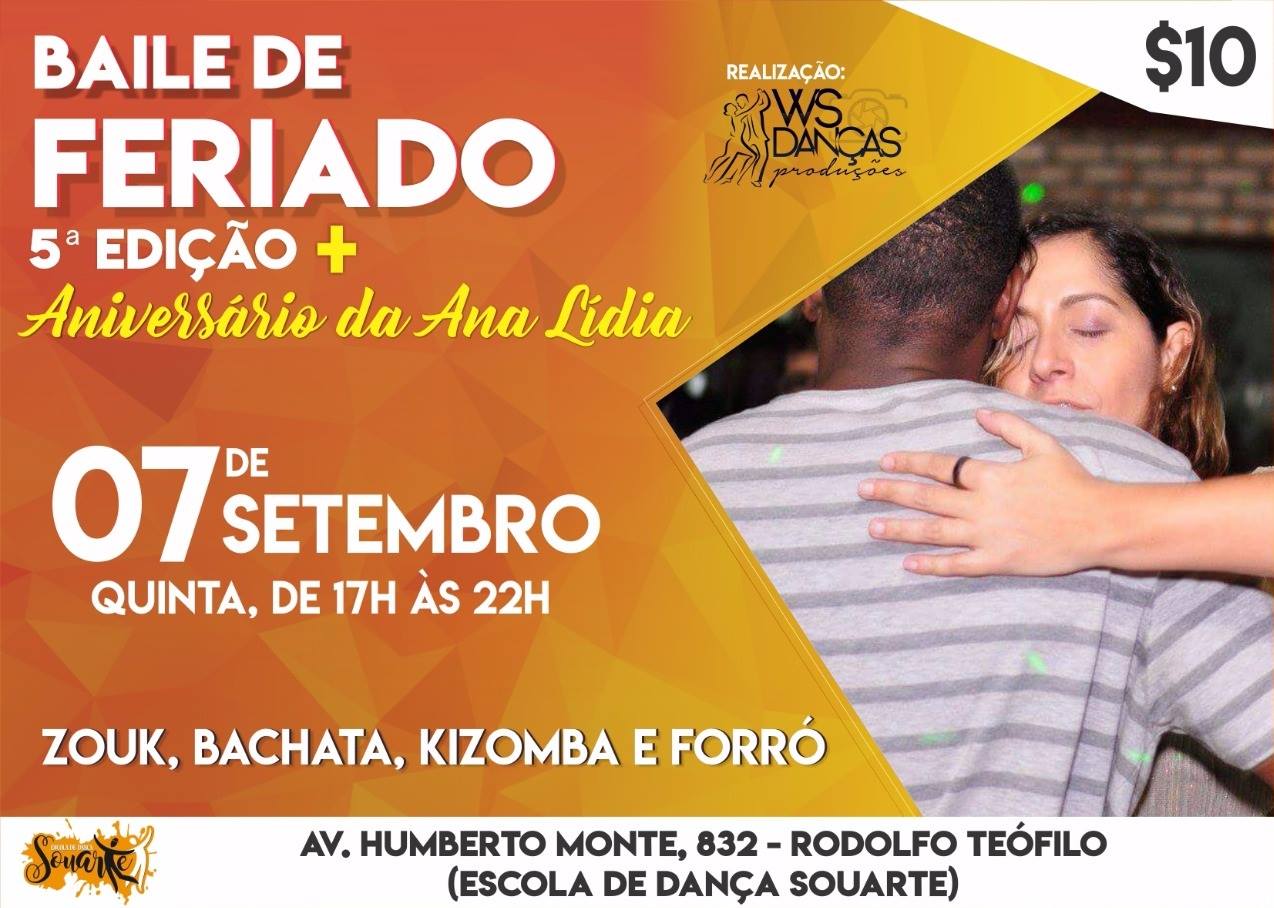 Baile de Feriado - 5ª Edição + Aniversário da Ana Lídia
