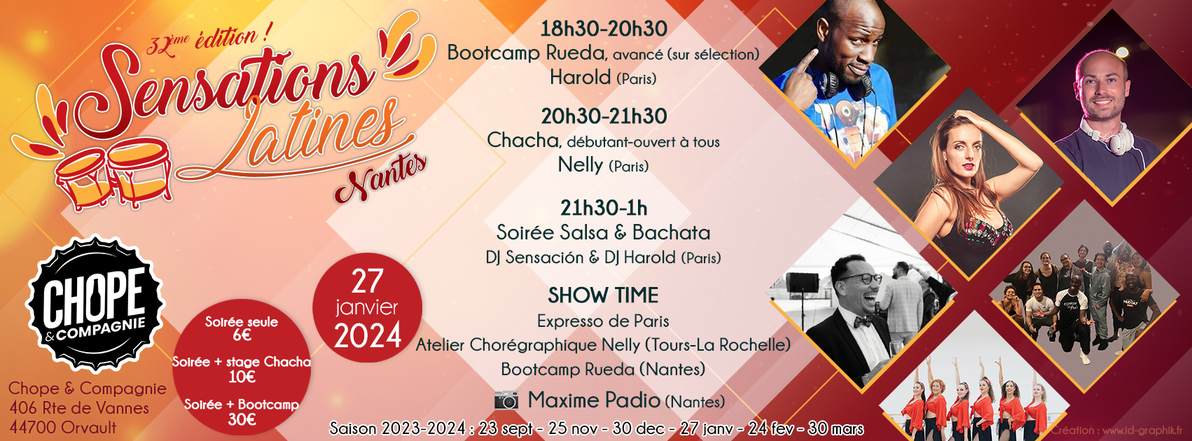 🕺💃 Sensations Latines #32 - Salsa & Bachata à Chope & Compagnie Orvault