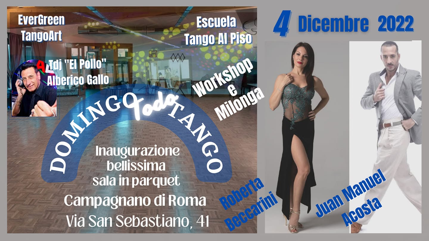 MILONGA - Domingo Todo Tango- INAUGURAZIONE New location