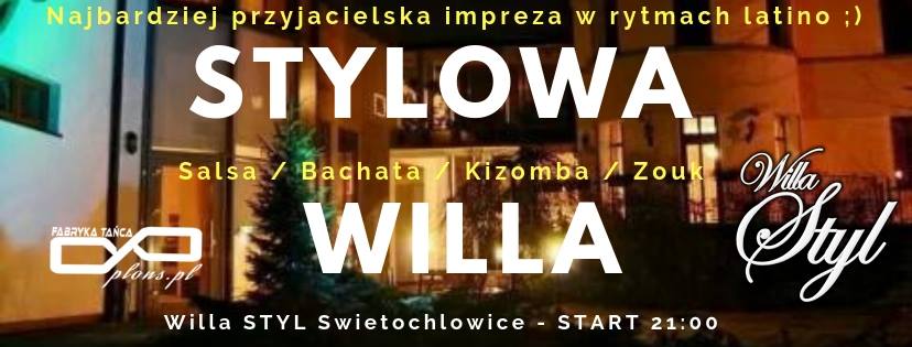 Stylowa Willa 22 marzec Bachata Kizomba Salsa Zouk