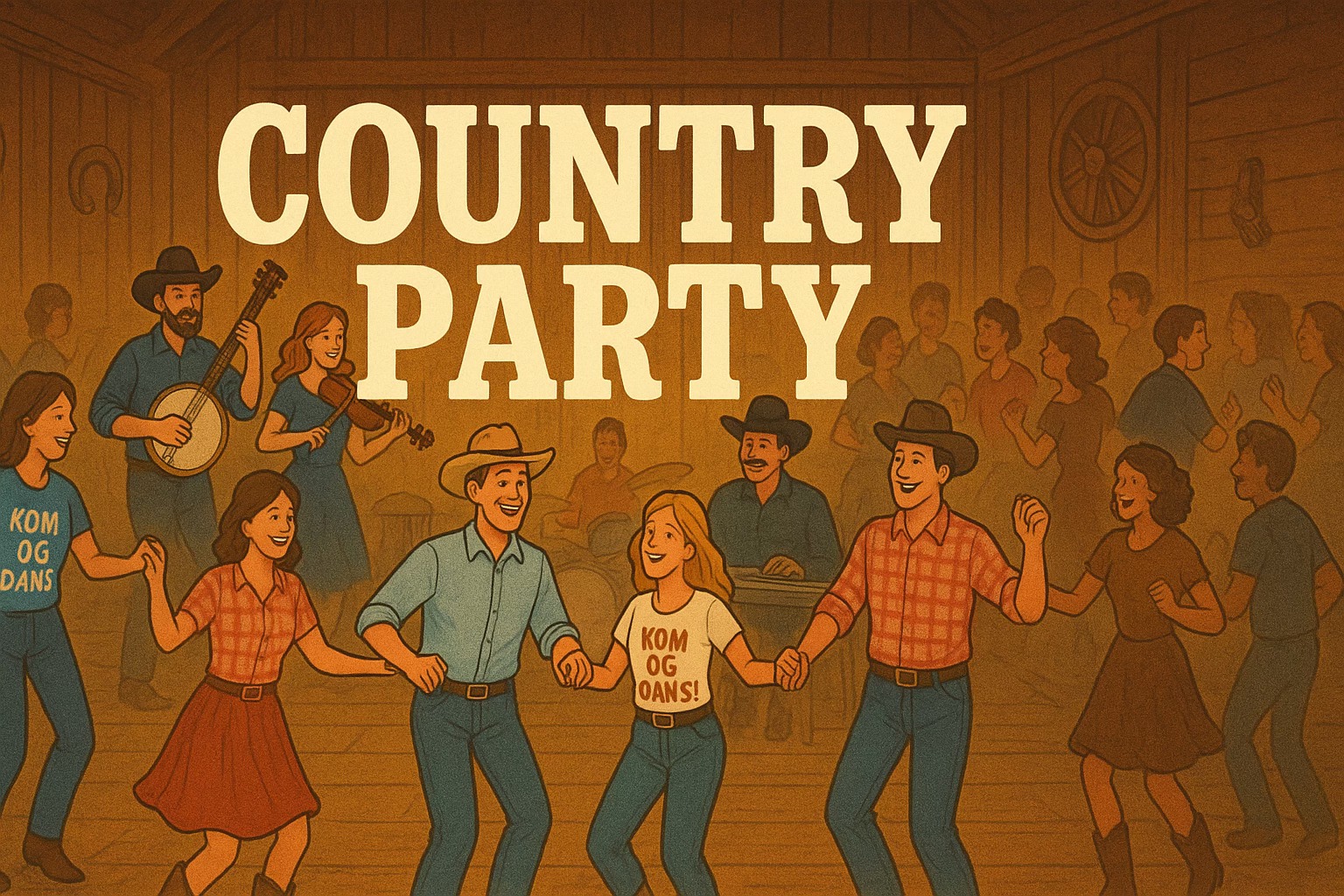 Dansehelg - Countrylørdag - Line dance-maraton - UngSwing-dansekveld - Grunnkurs - WCS-dansekveld