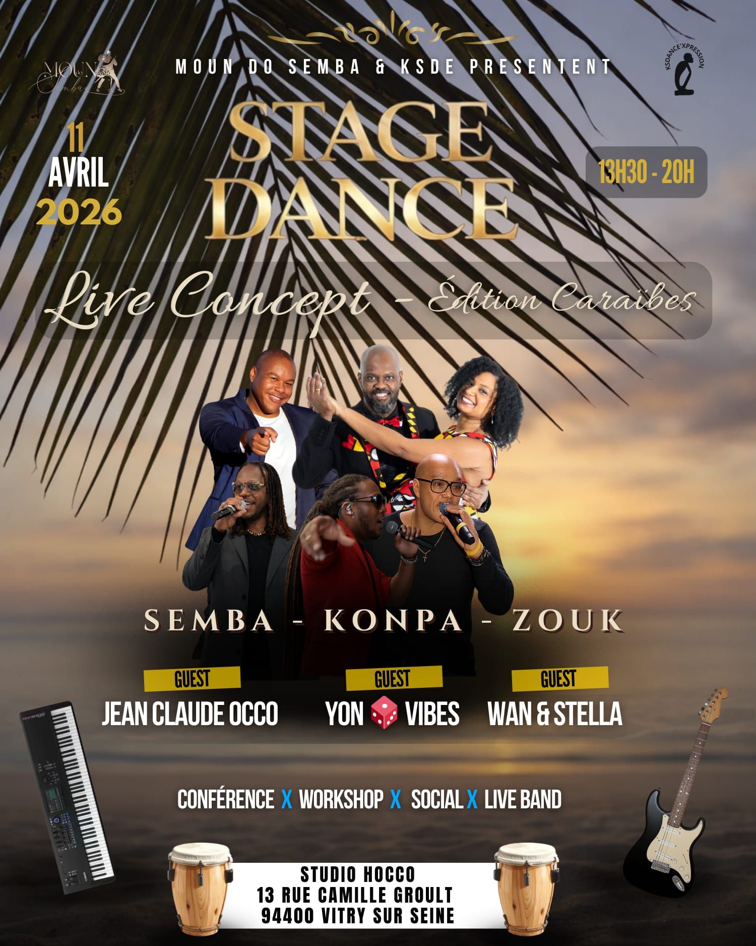 🕺💃STAGE DE DANSE SᴱMᴮA KᴼNᴾA 𝕃𝕀𝕍𝔼 ℂ𝕆ℕℂ𝔼ℙ𝕋 IV - Édition Caraïbes 🌴🥥🌺