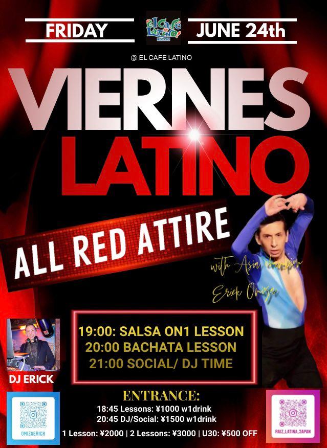 VIERNES LATINO whit Asia Champion Erick Omiza