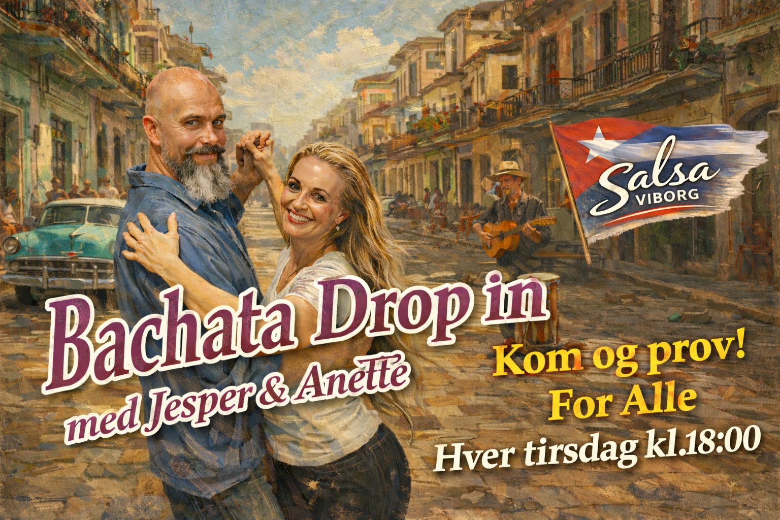 Bachata Drop-In med Jesper & Anette 💃🕺