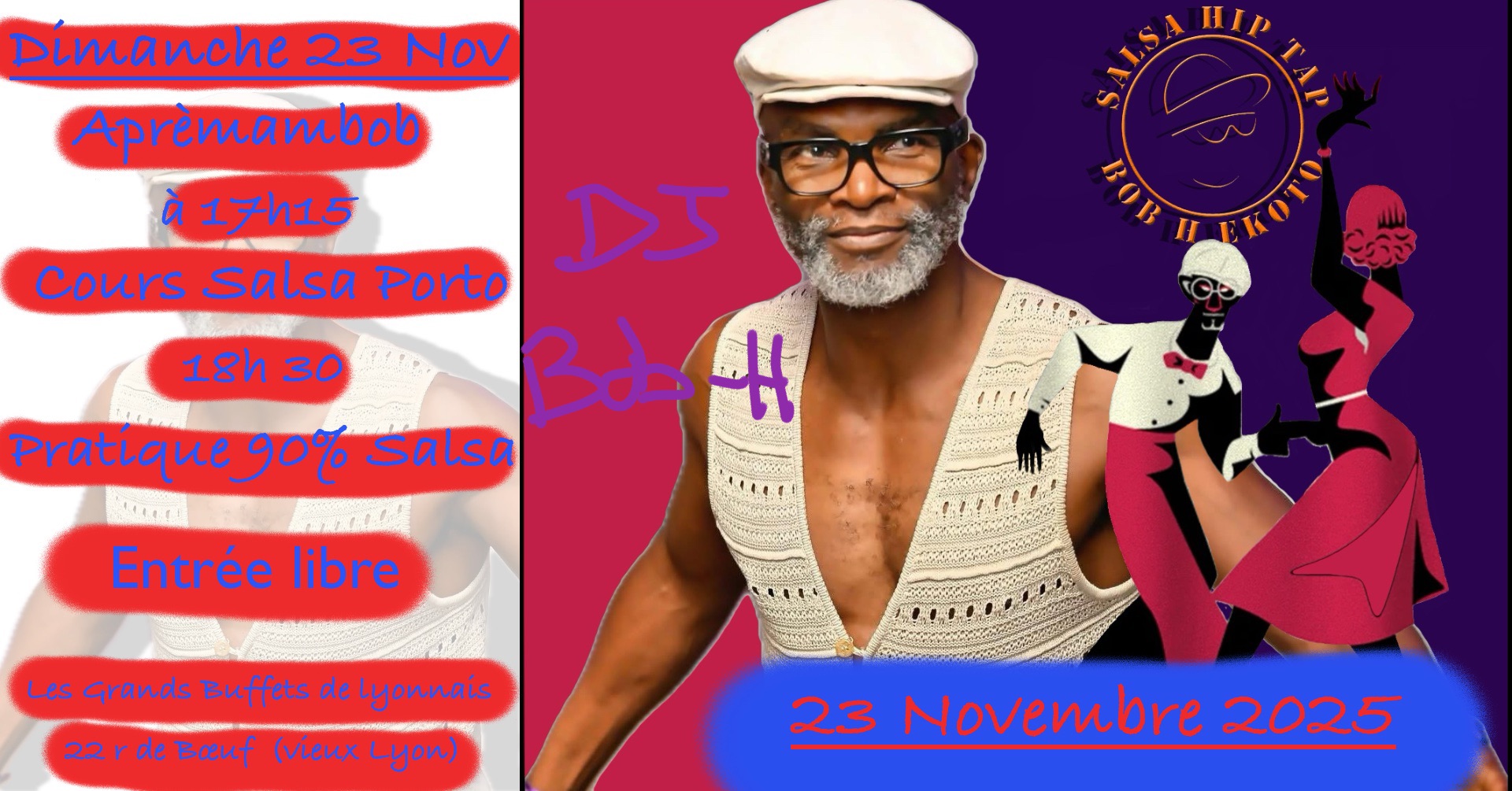 L’ AprèMamBob Dimanche 23 Nov - Salsa Porto en Fin d’après-midi