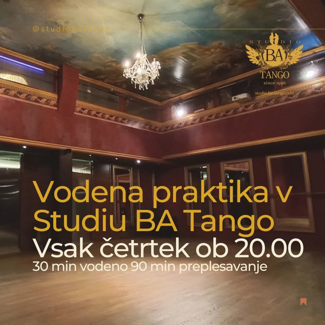 Redna vodena praktika v Studiu BA Tango
