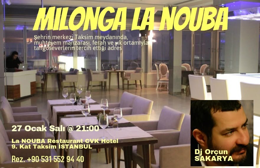 Milonga La NOUBA 27 Ocak SALI