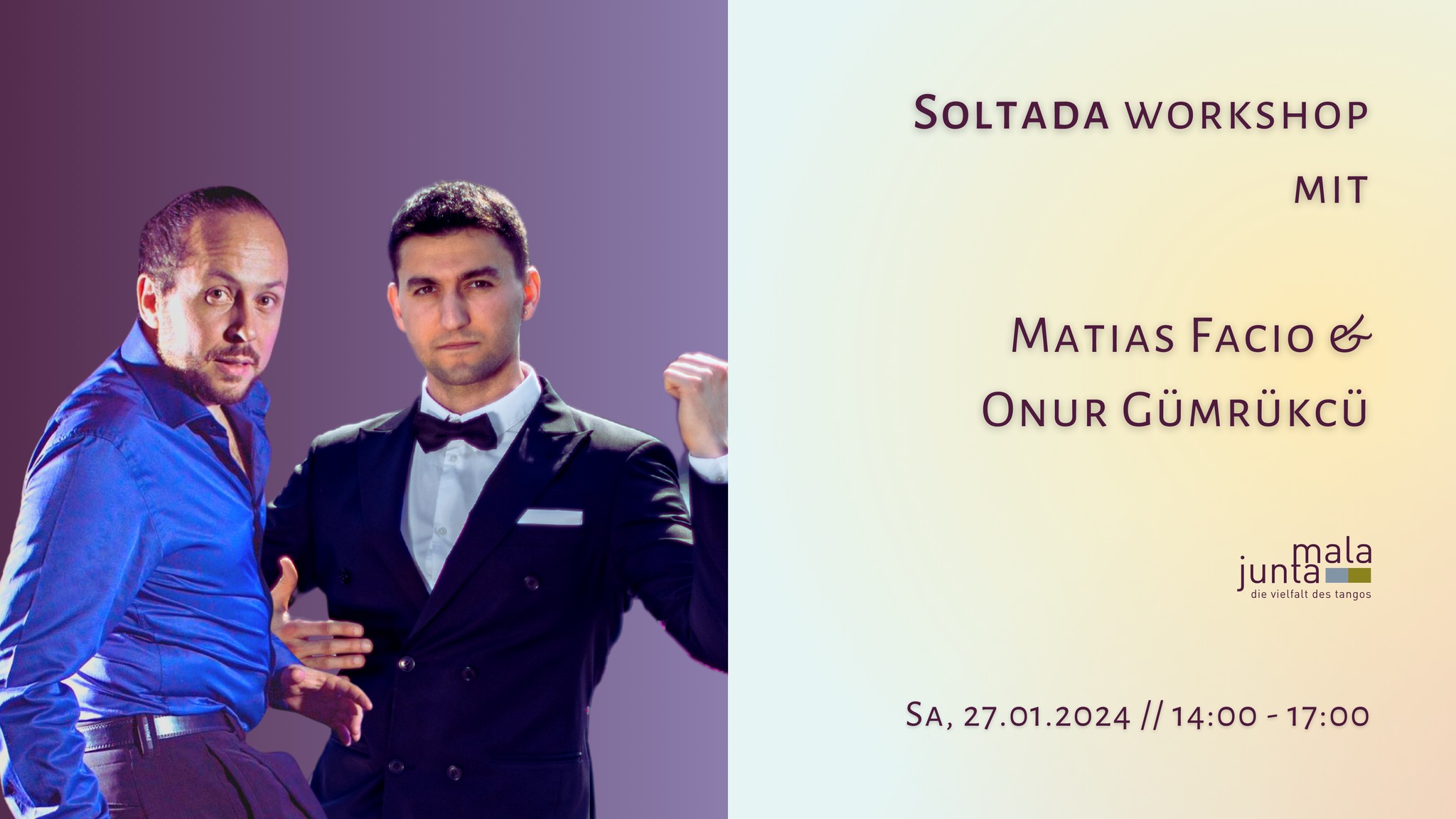 Soltadas workshop mit Matias Facio & Onur Gümrükcü