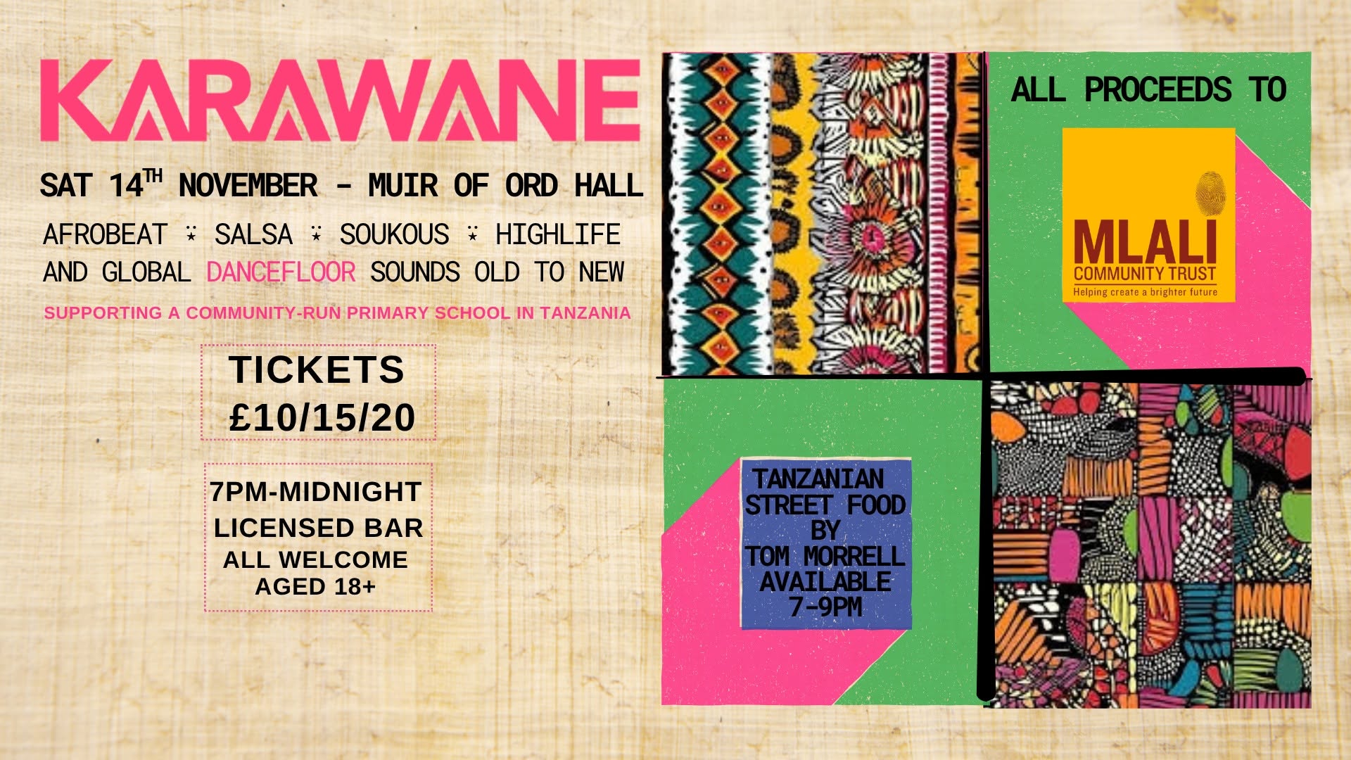 Karawane at Muir of Ord Village Hall!