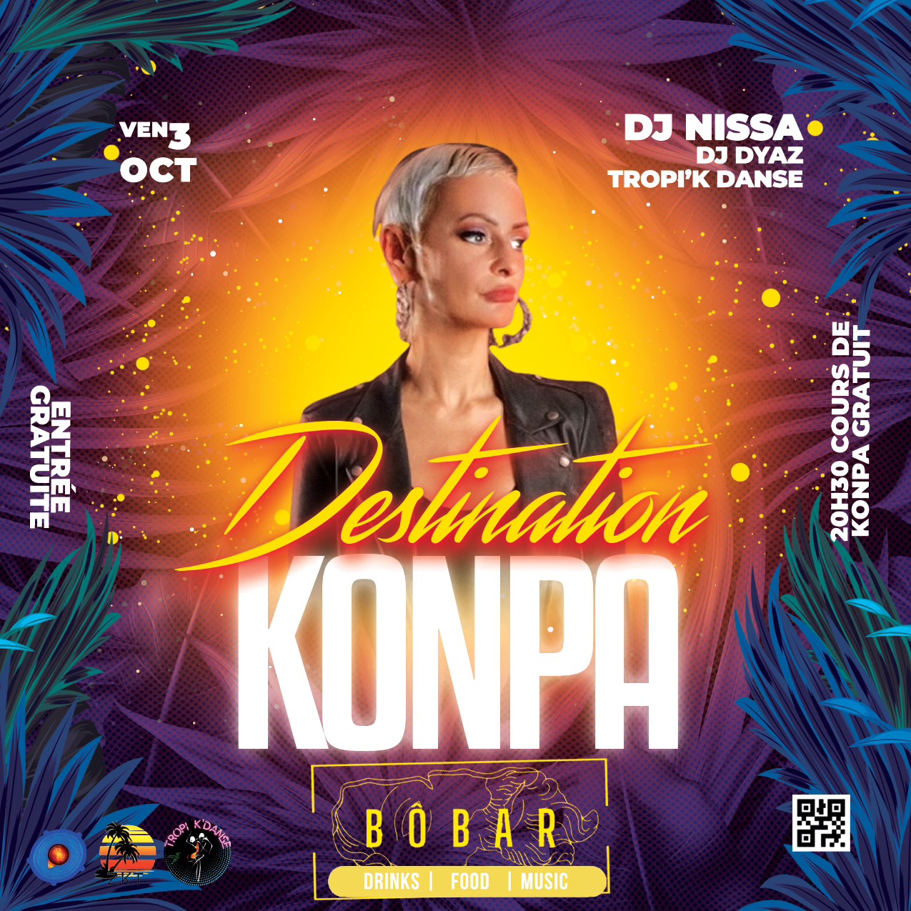 Destination Tropicale au Bôbar - Dj NISSA cours de Konpa avec Lionel & Aurele de TropiKdanse