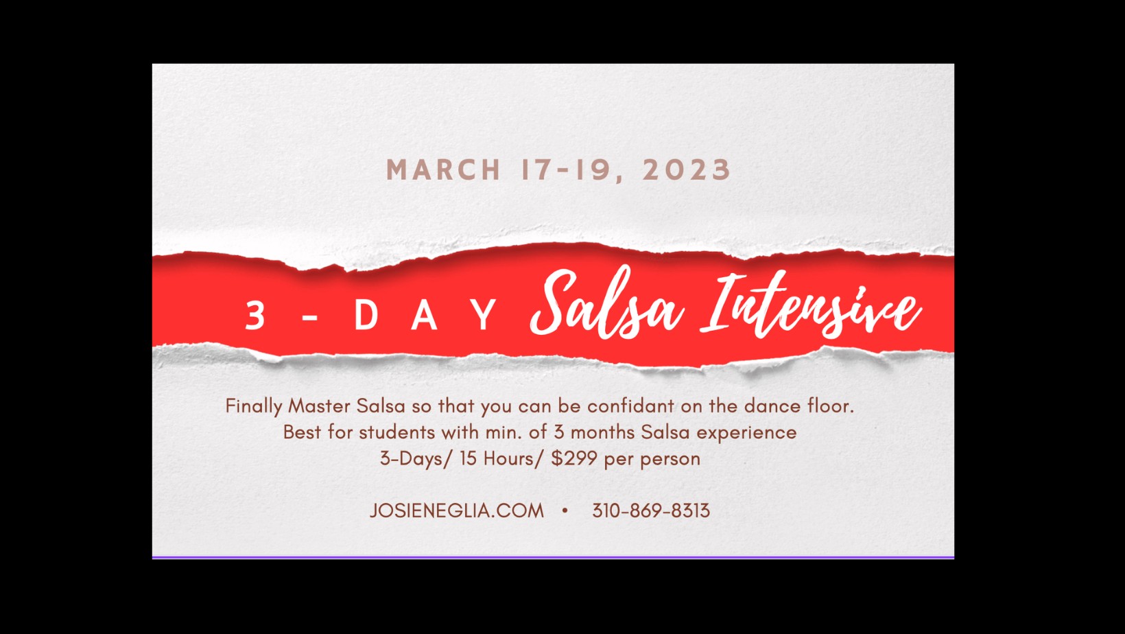 3-Day Salsa Intensive in Long Beach, CA