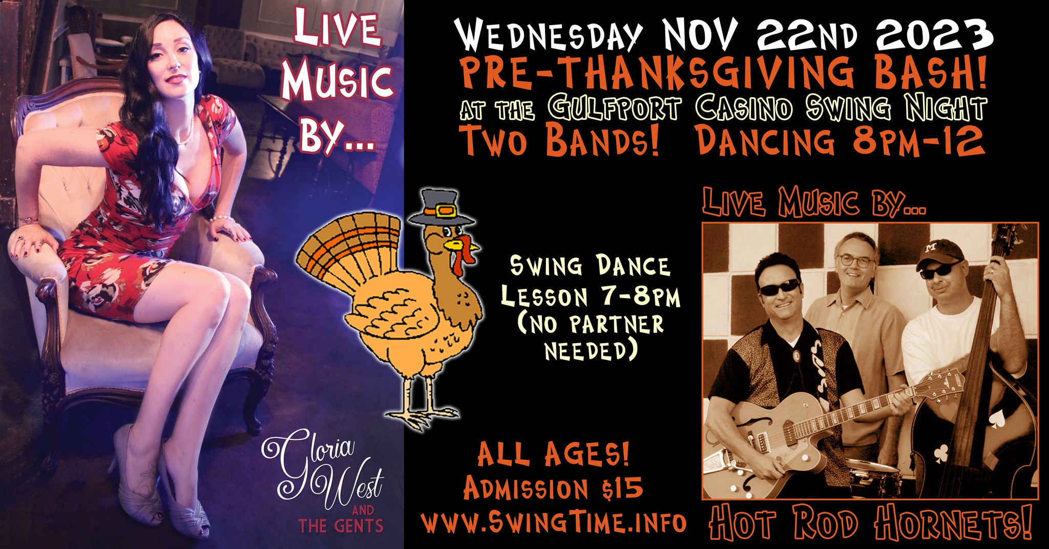 Pre-Thanksgiving Swing Bash! 2 Bands