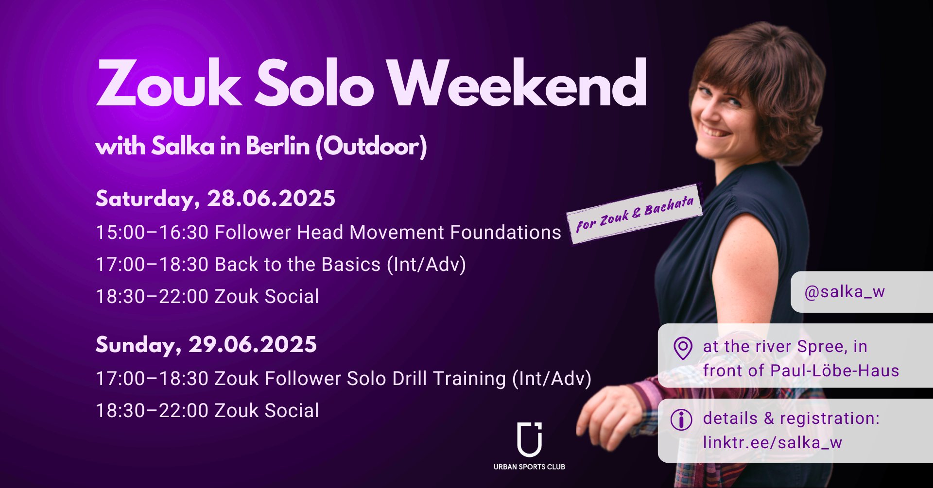Zouk Solo Weekend with Salka in Berlin (and Bachata) - Outdoor