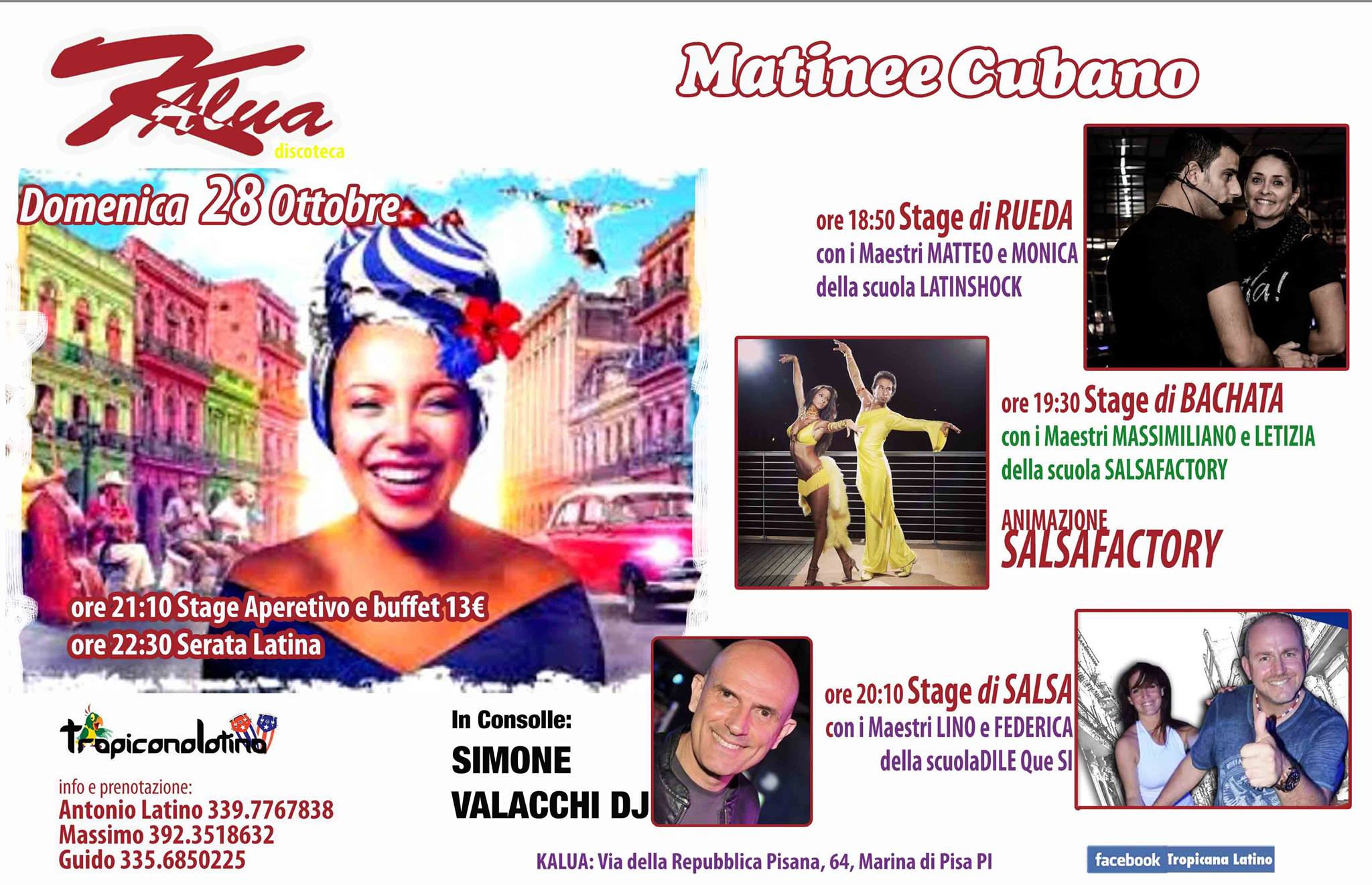 Matinee Cubano La Domenica Latina del KALUA