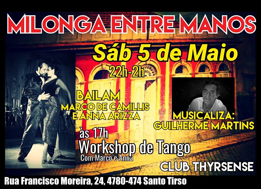 2a Milonga Entre Manos e Workshop de Tango