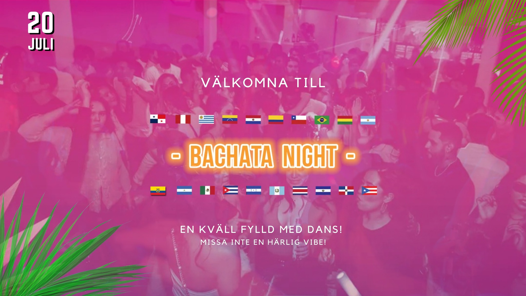 Bachata Night på La Terraza Latina! Lördag 20 juli