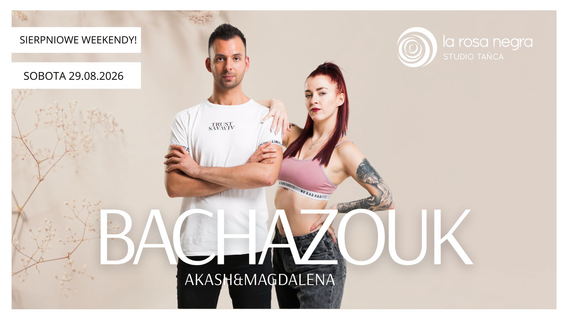 BACHAZOUK MASTERCLASS: zajęcia weekendowe Magdalena Słupska&Akash Kumar ZAPISY W PARACH!