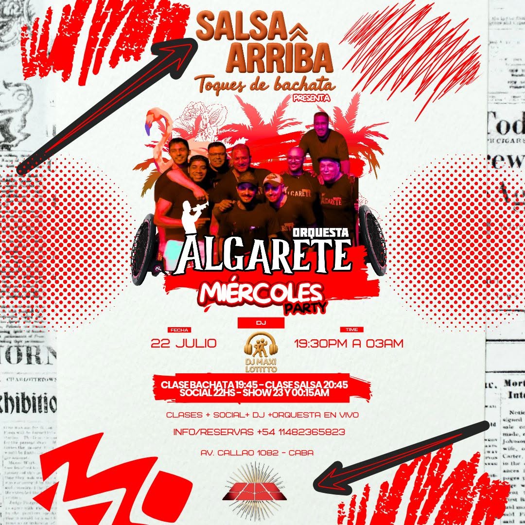 Orquesta ALGARETE en vivo en SalsaArriba