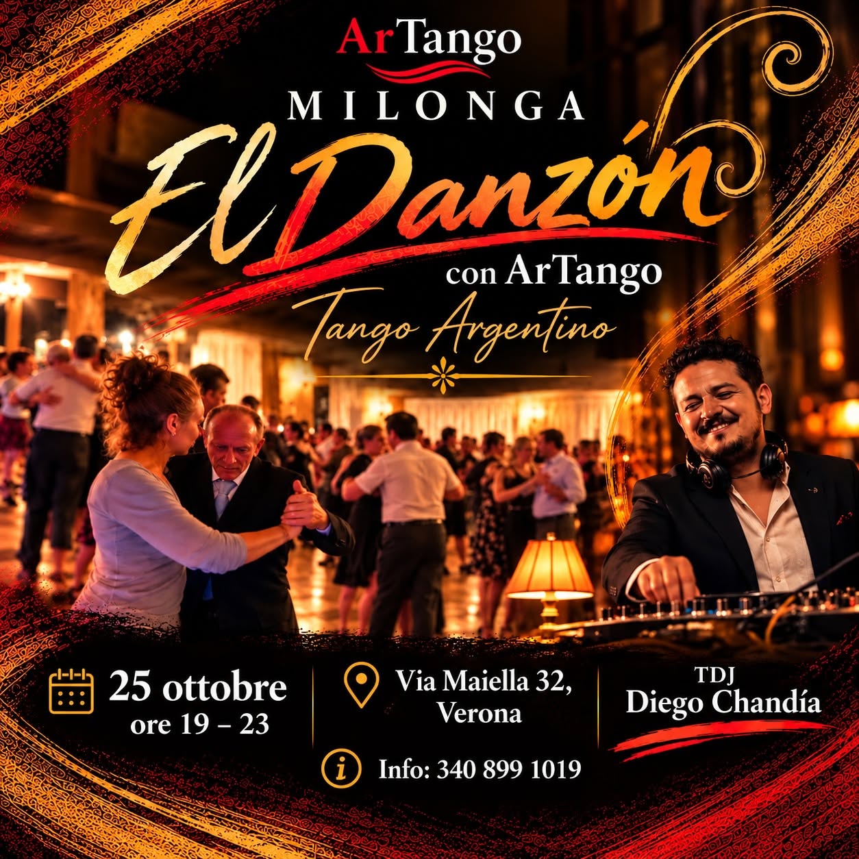 Milonga al Danzòn con Artango! Diego Chandia Tdj!
