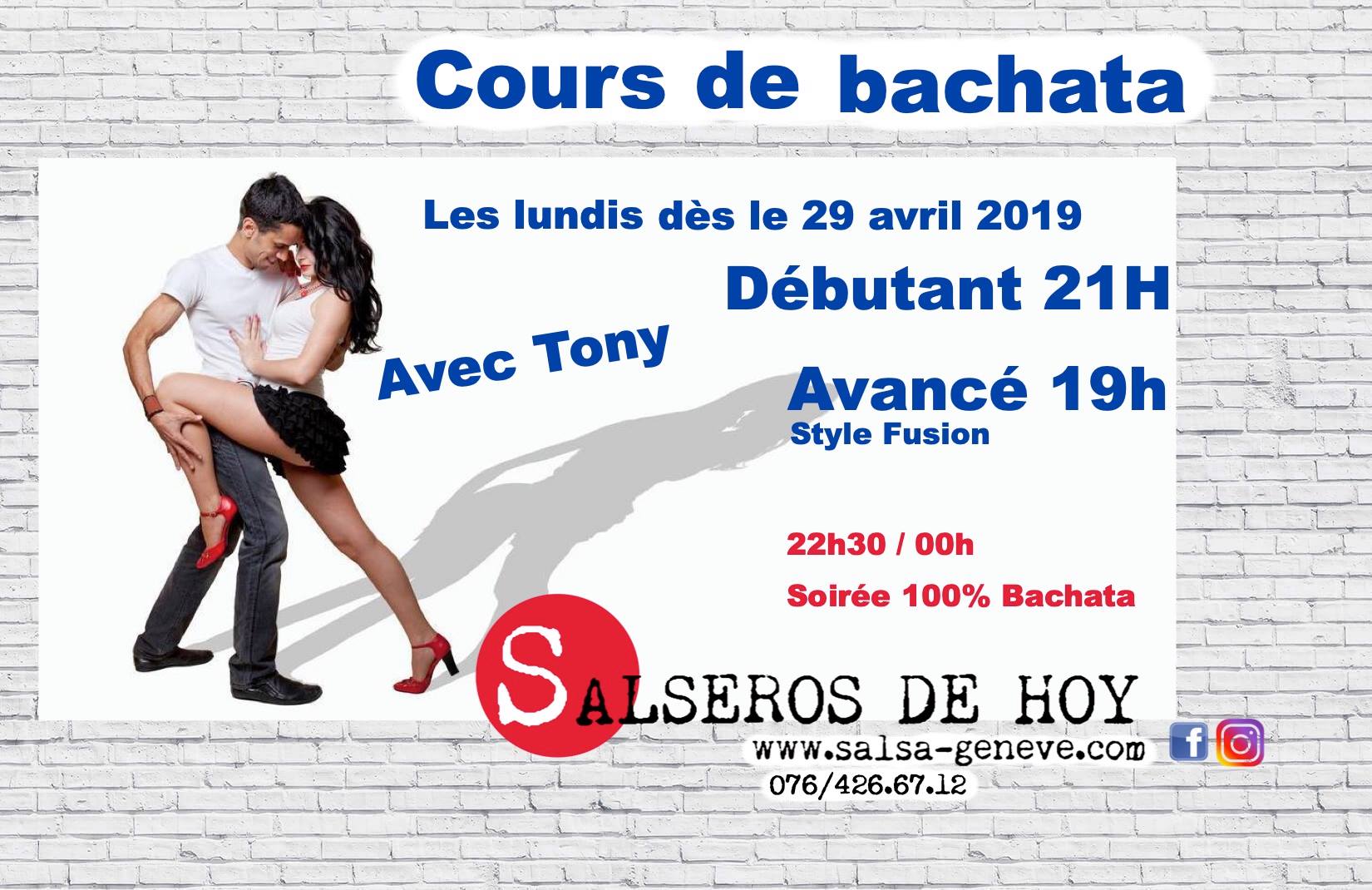 2 Cours de Bachata et soirée 100% Bachata !