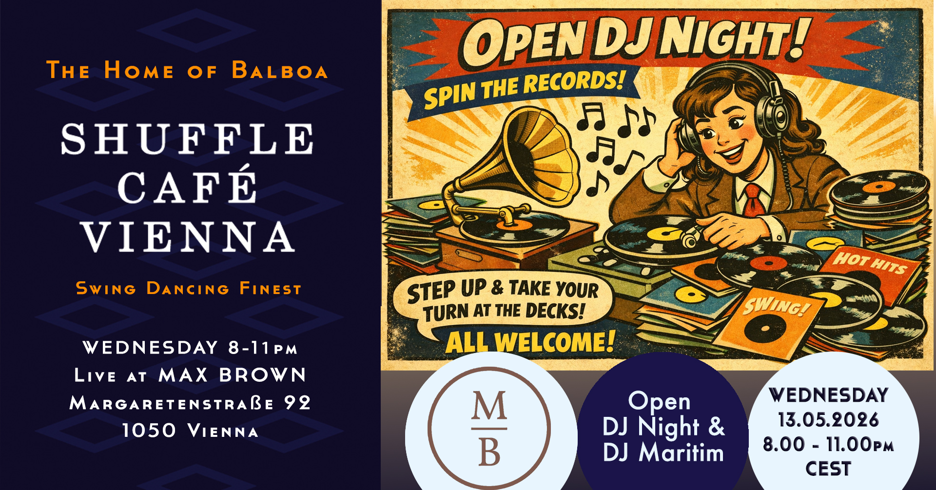 Shuffle Café - OPEN DJ NIGHT & DJ Maritim