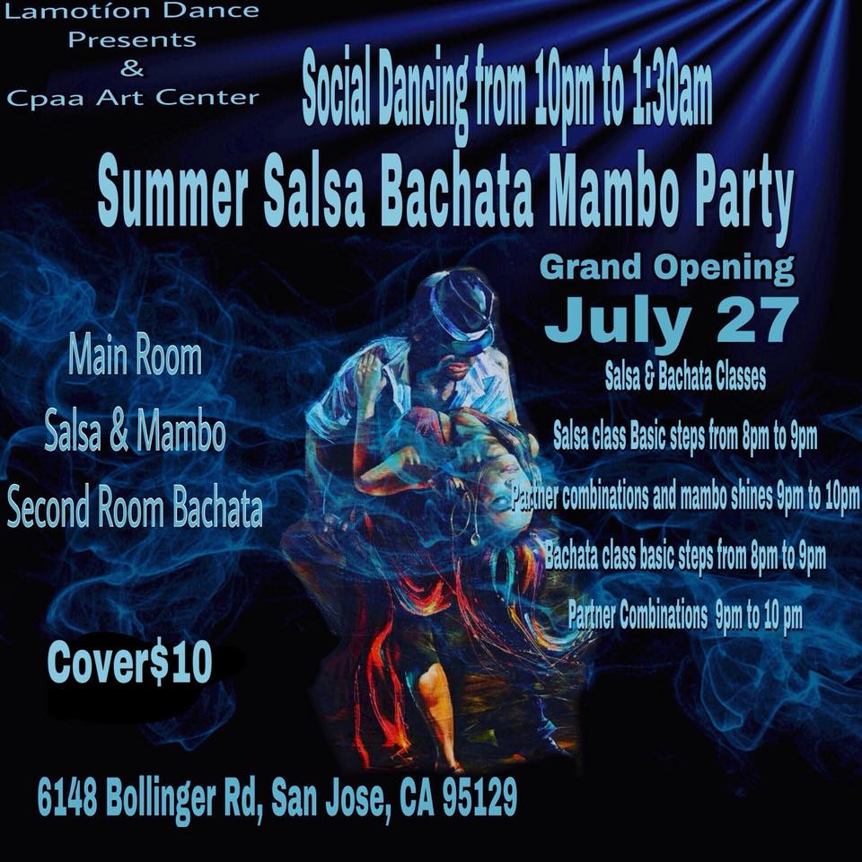 Salsa Bachata Mambo Summer Party at Cpaa