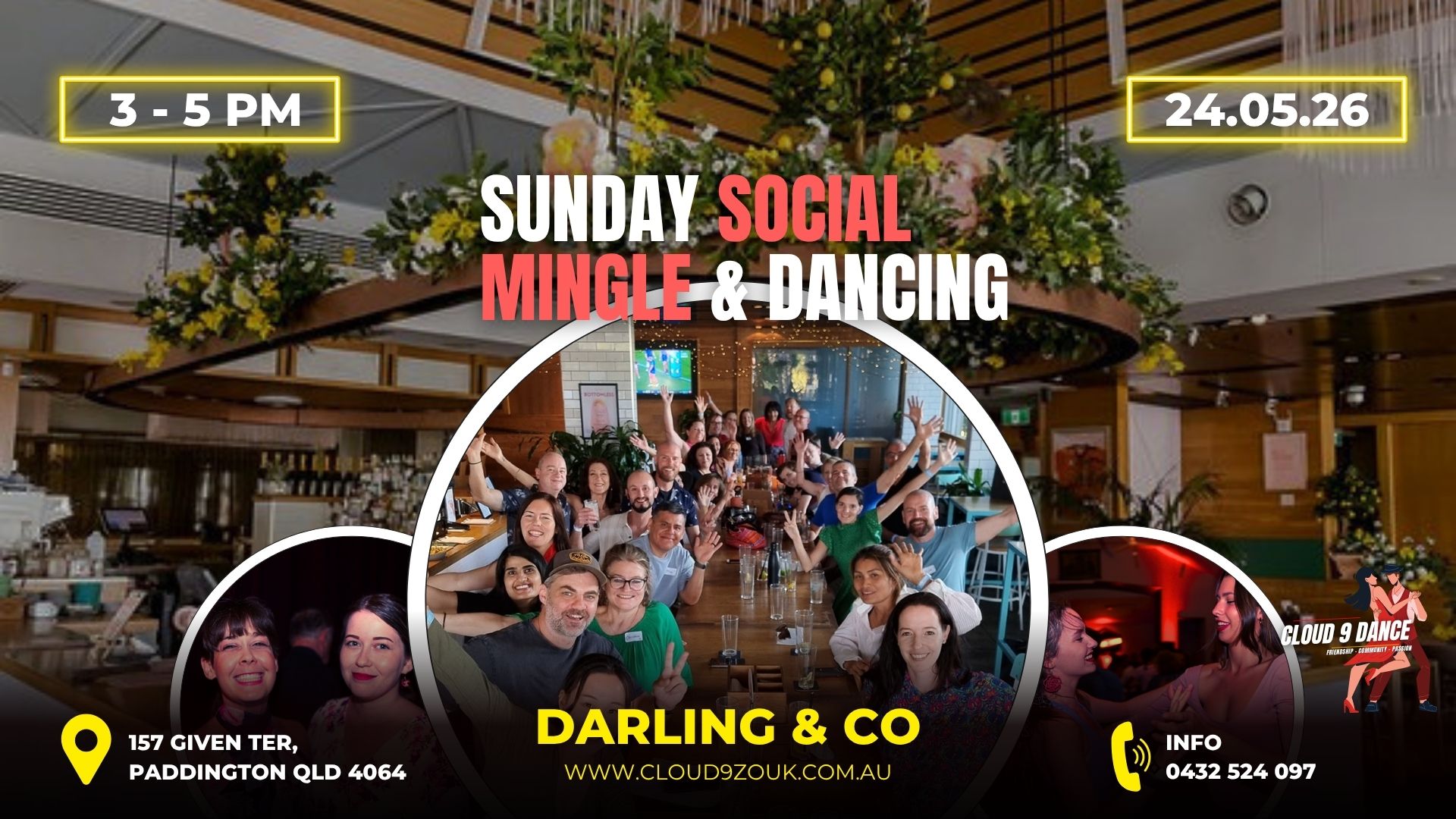 Sunday Social Mingle & Dancing @Darling & Co 24th May 2026π₯πΈπ·πΊπ