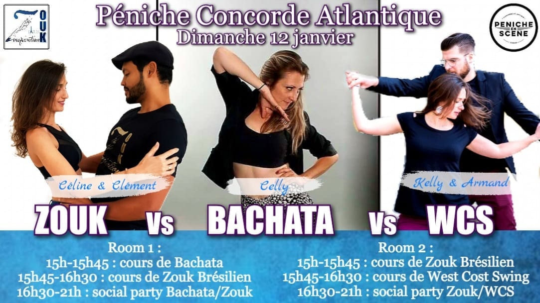 Bachata Vs Zouk Vs Wcs Au Concorde Atlantique Danses
