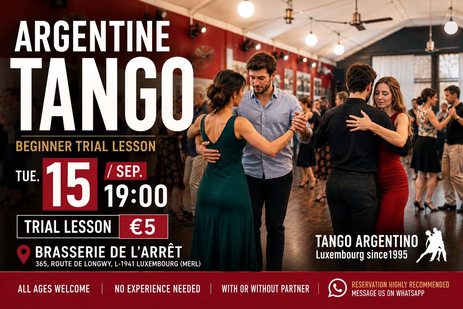Argentine Tango Beginner Trial Lesson (€5)
