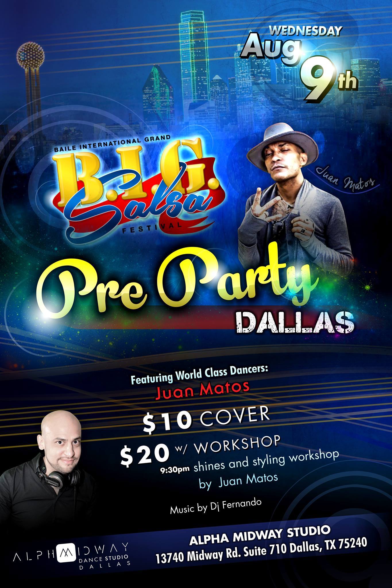 BIG Salsa Festival - Dallas Pre Party - Aug 9th