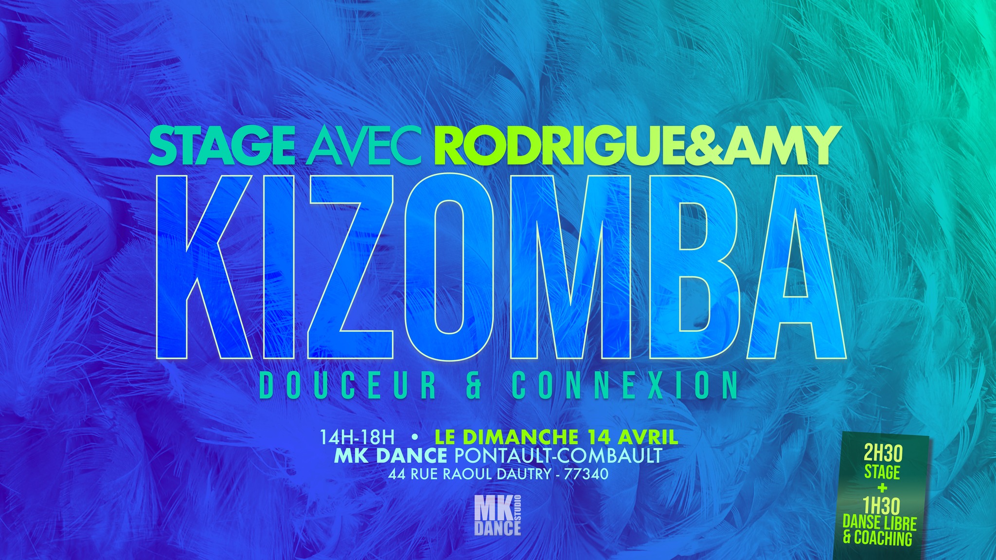 ๐ถ Stage KIZOMBA โ๏ธ Douceur & Connexion โ๏ธ par Rodrigue & Amy - MK Dance Pontault (77)