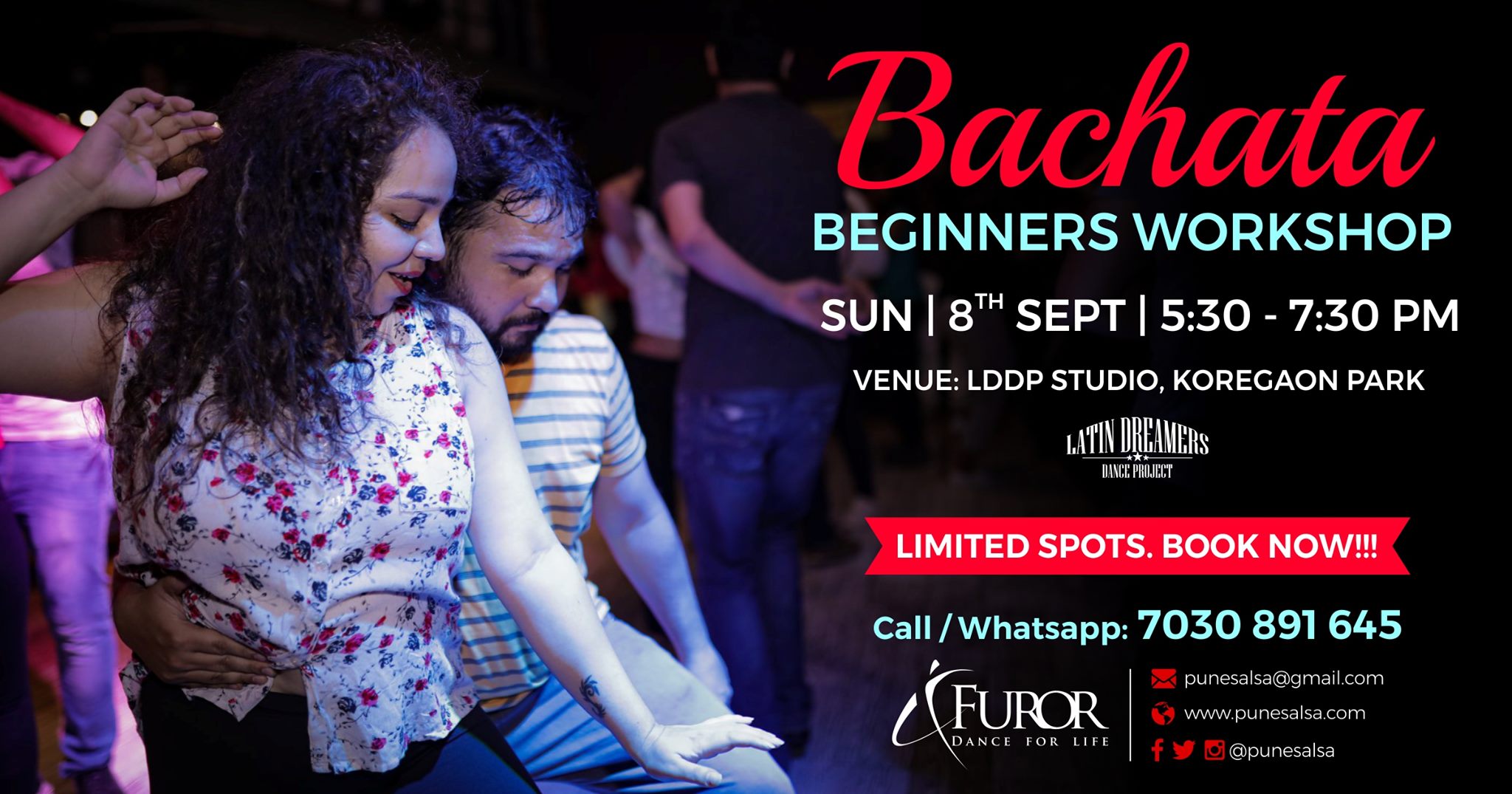 Bachata Workshop For Beginners by Furor_8th Sept_Koregaon Park