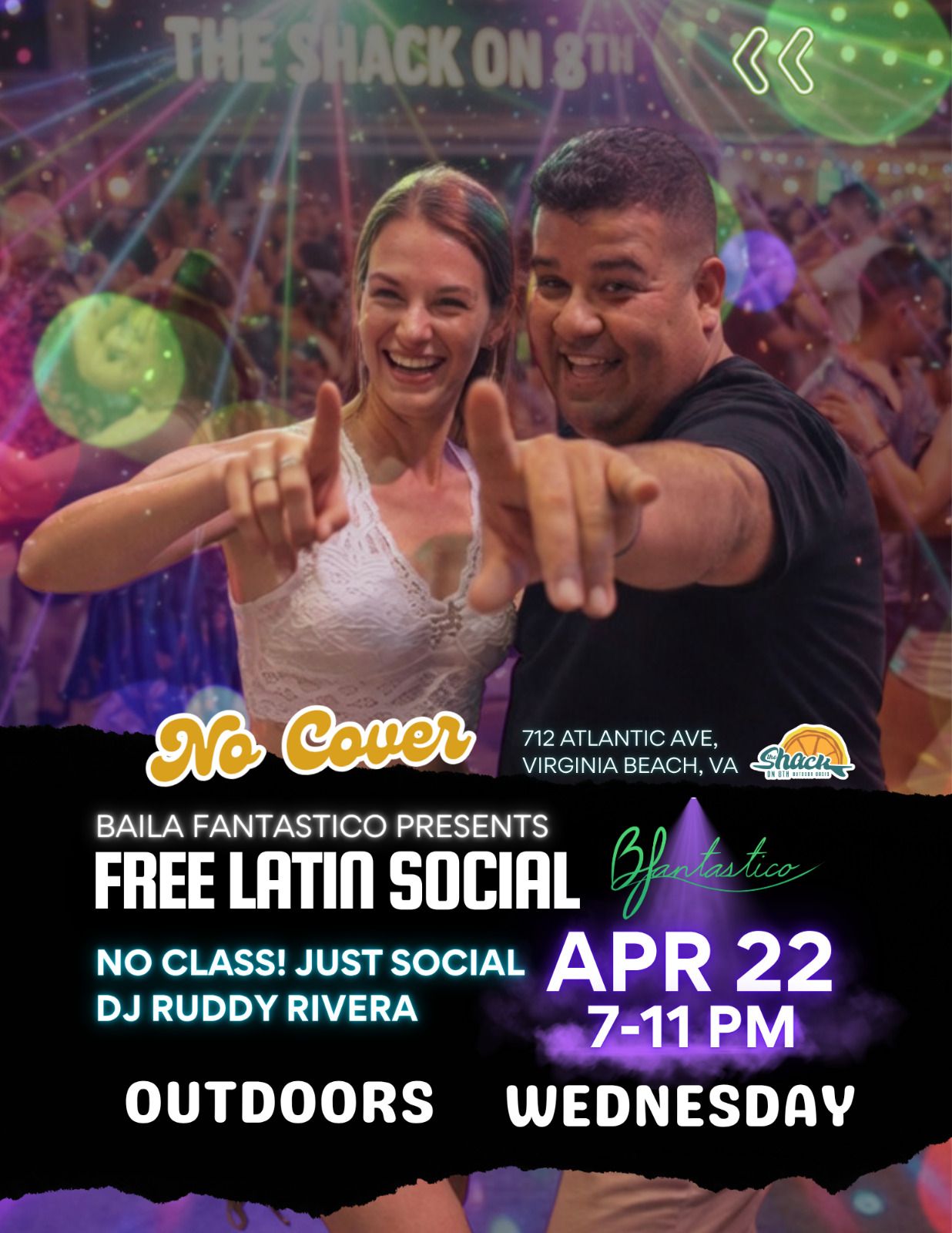 Latin Dance Night at the SHACK by Baila Fantastico