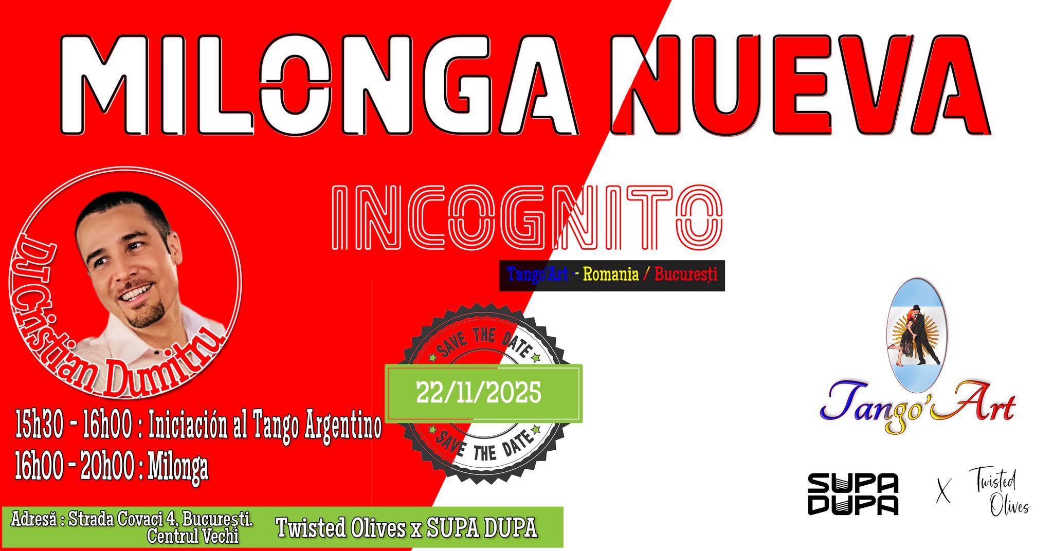 Milonga Nueva: INCOGNITO & Latino dances