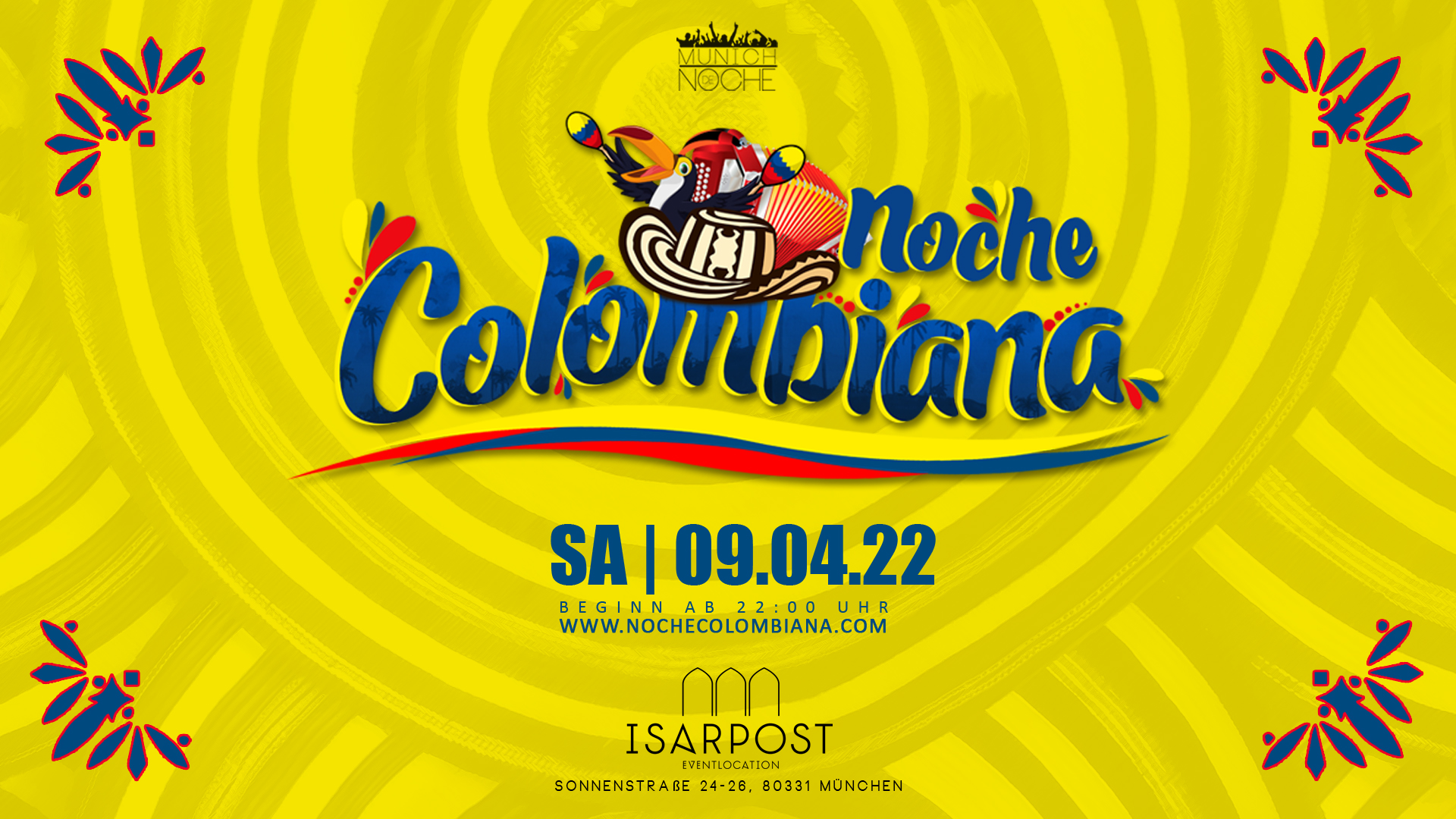 Noche Colombiana - München, Isarpost