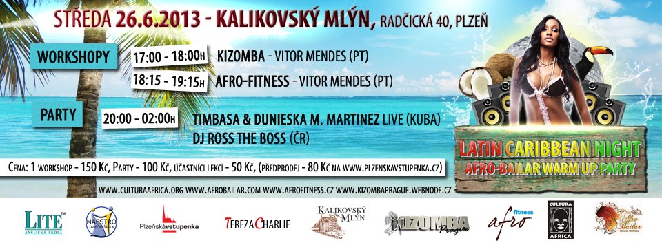 Latin Caribbean Night :: Afro-Bailar Warm Up Party :: Kizomba & Afro-Fitness Workshop