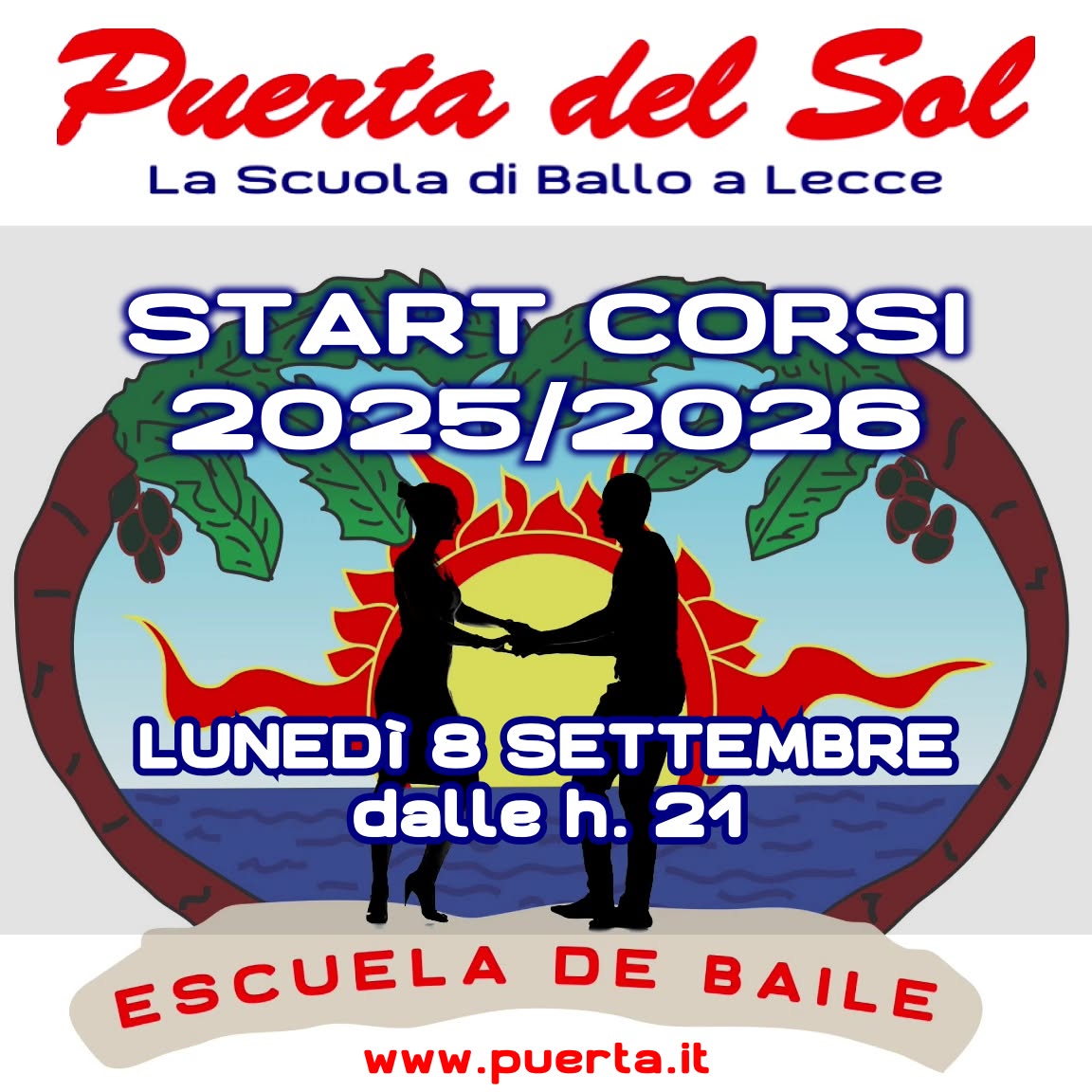Start CORSI Salsa, Bachata, Kizomba Lunedì 8 Settembre 2025