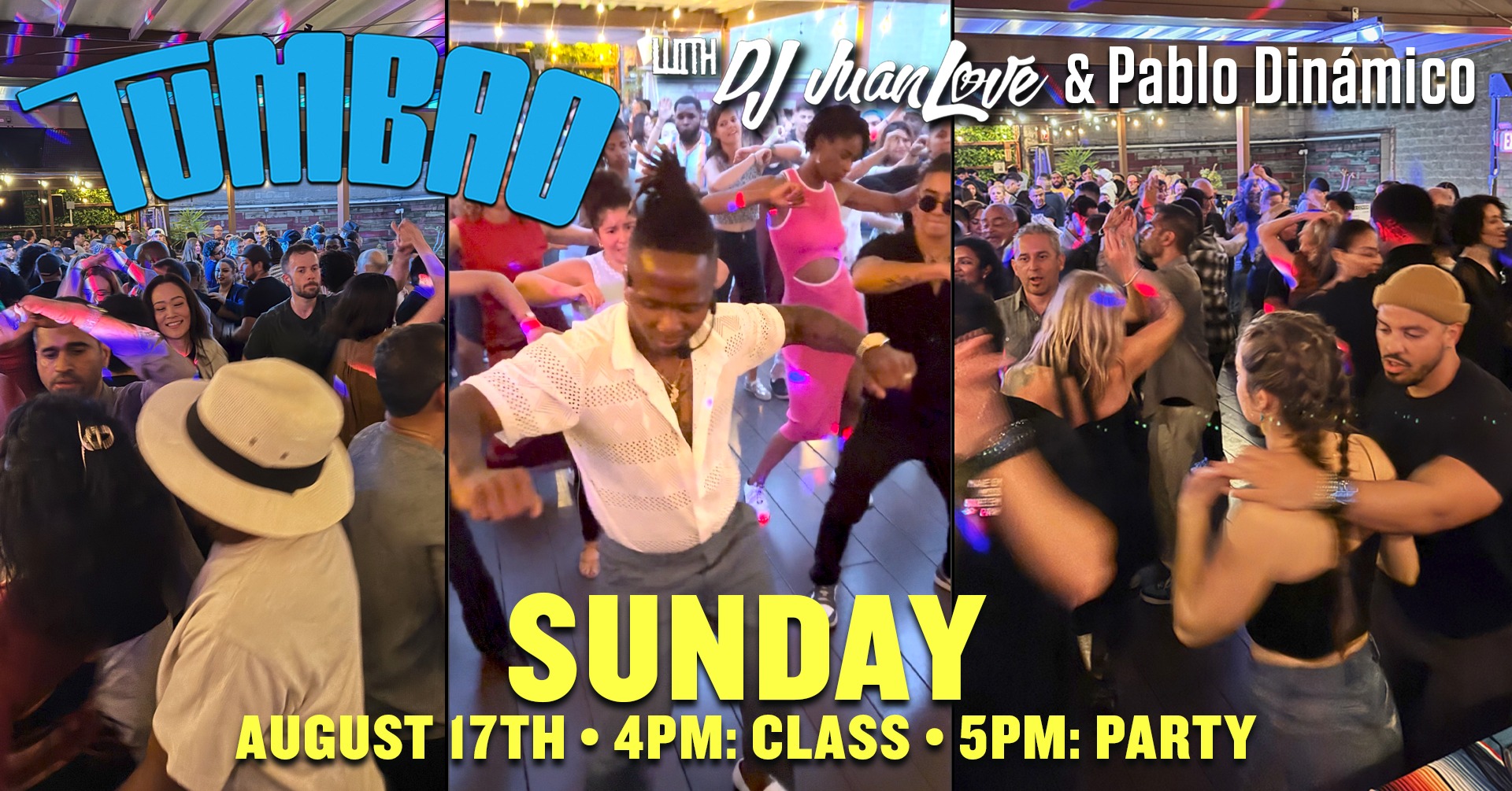 TUMBAO with DJ JuanLove & Pablo Dinámico at Mad Oak Bar's Patio RoofTop
