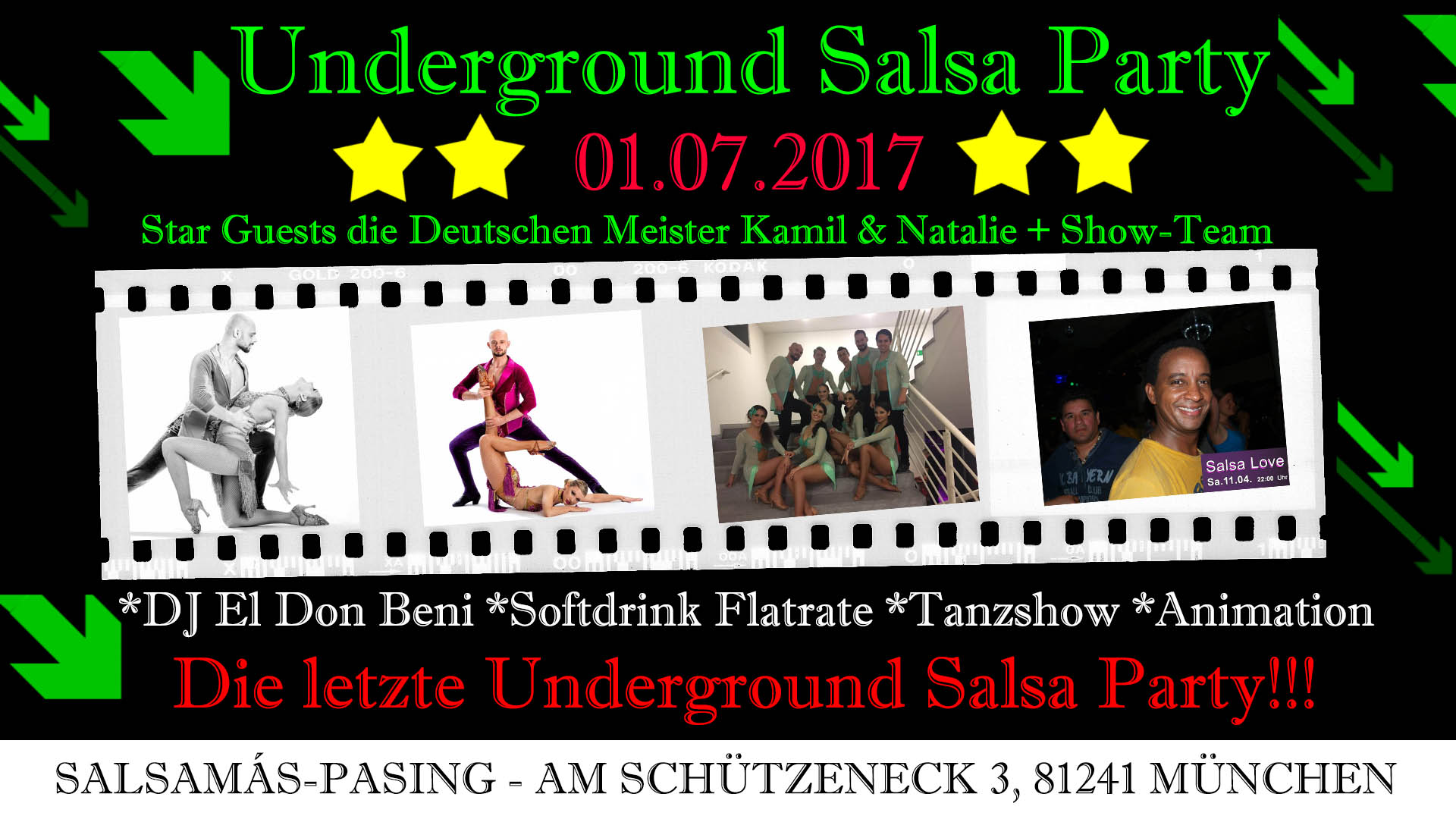 Underground Salsa Party - SHOW & Workshop von Salsa Champions