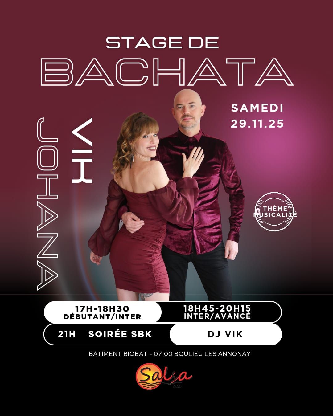 Stage Bachata et soirée SBK