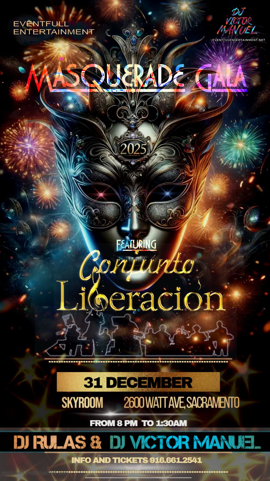 NYE Salsa & Bachata Masquerade Ball at Skyroom
