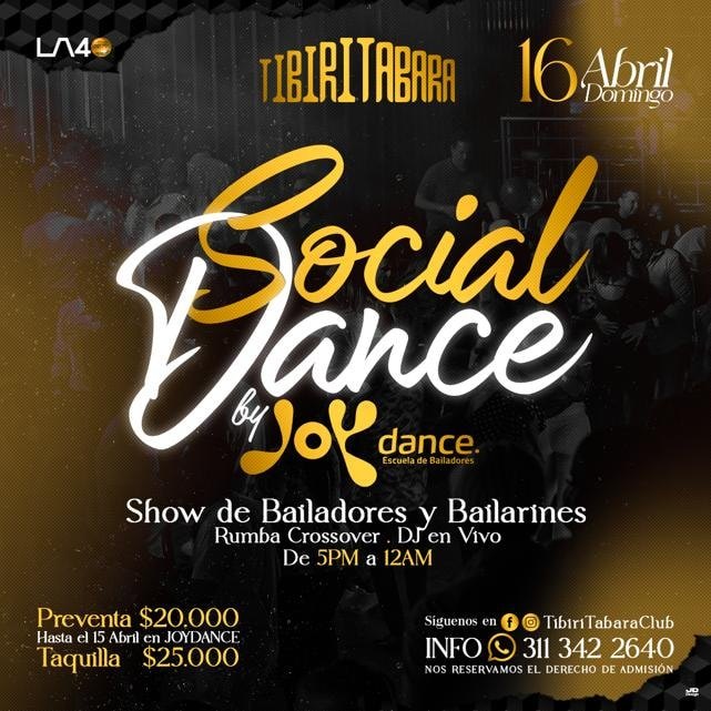 Social Dance en Tibiritabara Domingo 16 de Abril