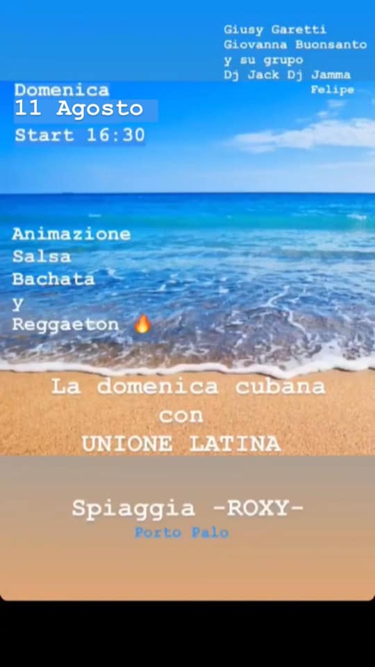 Animazione in spiaggia Roxy Porto Palo con UNIONE LATINA