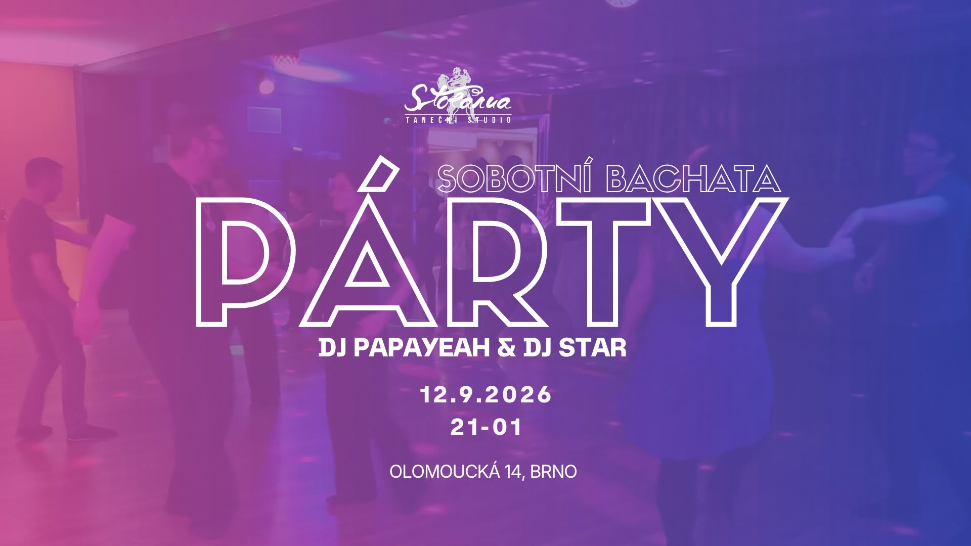 sobotní 100% BACHATA PÁRTY ve Stolárně