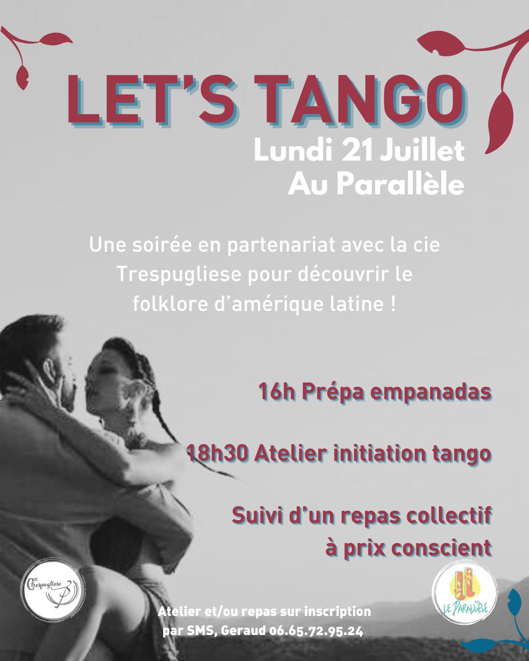LET'S TANGO - Soirée initiation Tango et argentine au Parallèle sur inscription !