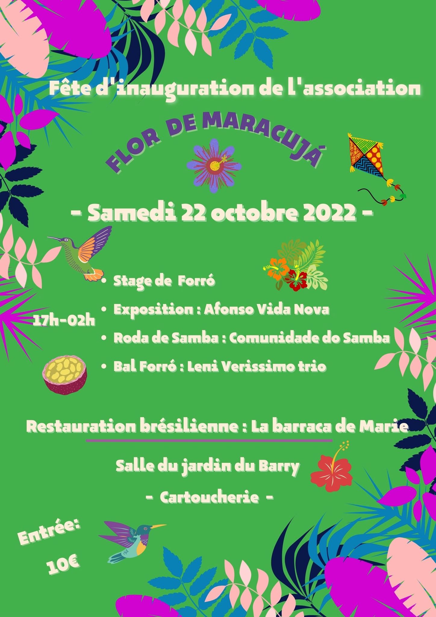 Soirée d'inauguration de l'association FLOR de MARACUJA