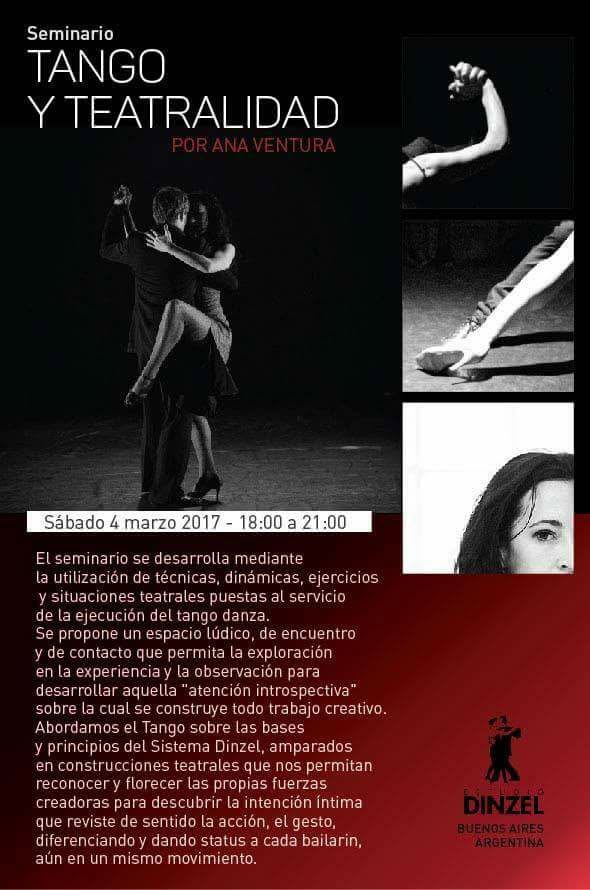 TANGO Y TEATRALIDAD con ANA VENTURA