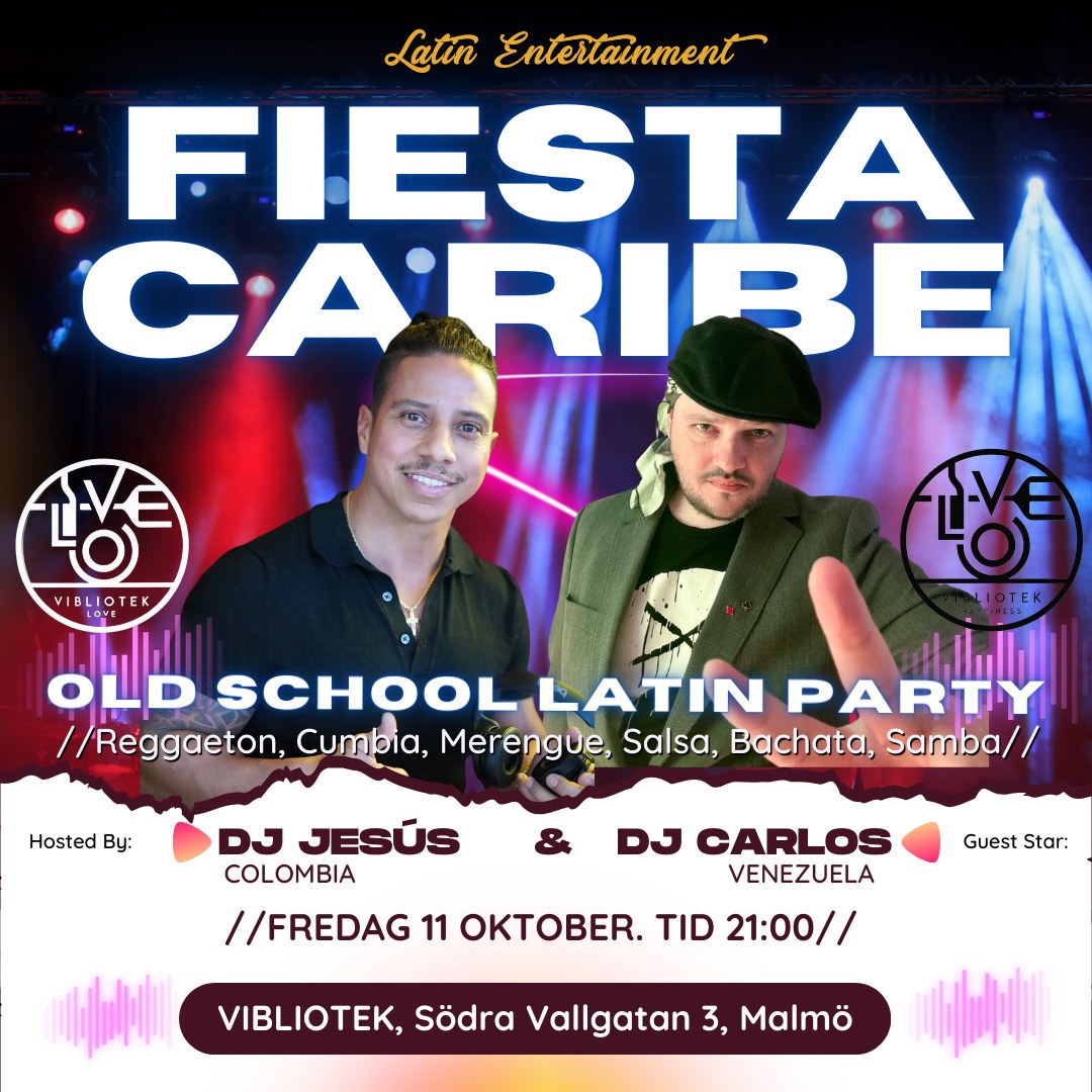 Fiesta Caribe Old School Latino Party @Vibliotek